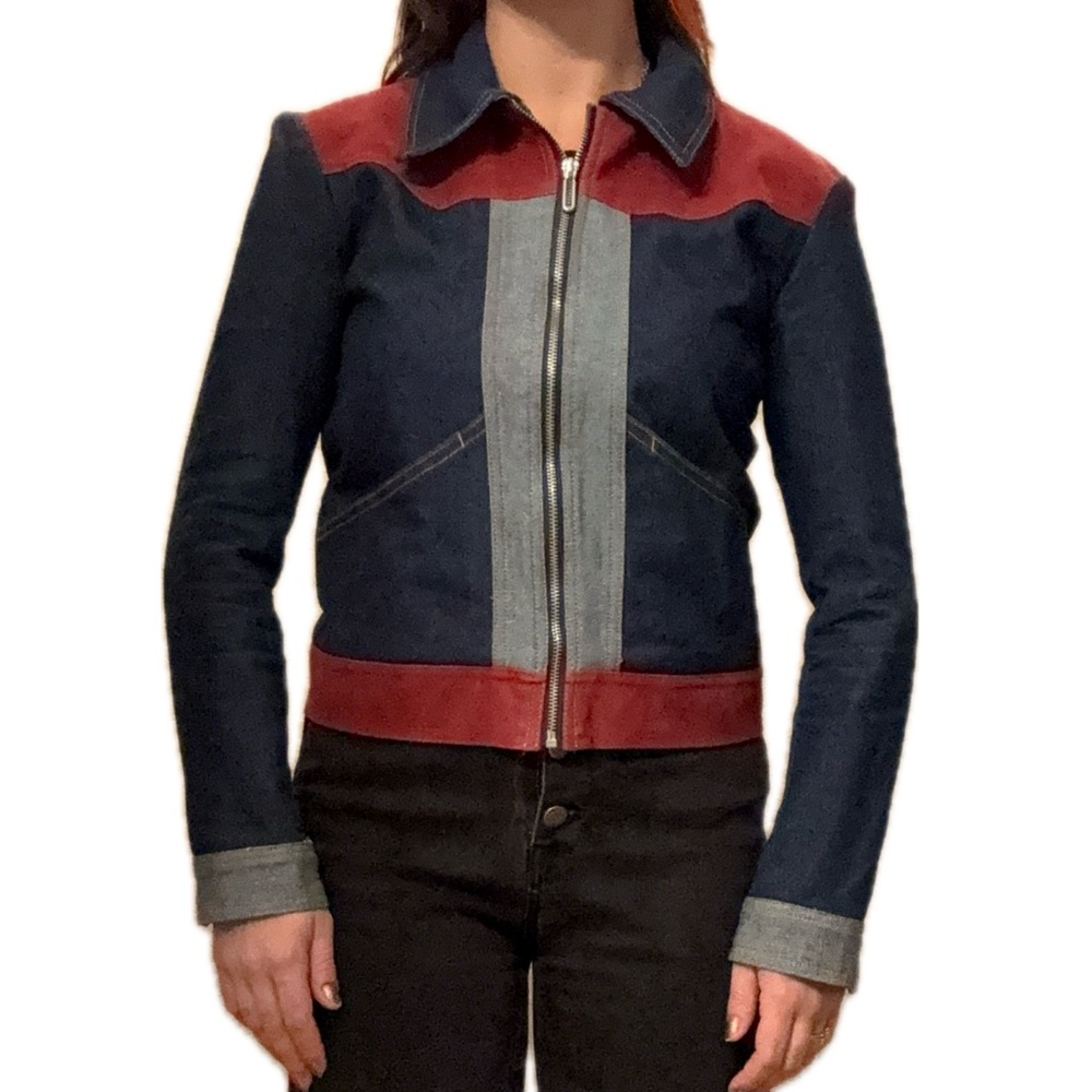 70s style retro denim jacket from Urban Outfitters perfect retro vibe